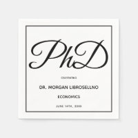 PhD-gradens vit svart Studentfest