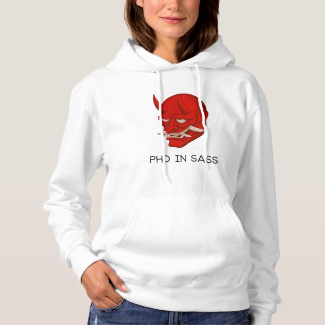 PhD i ass Sarkastic Långärmad T-Shirt (Framsida)