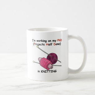PhD i handarbete Kaffemugg
