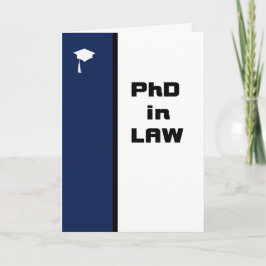 PhD-kort för juridiska Grattisar Kort