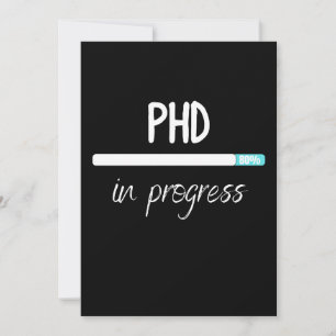 PhD laddar T-Shirt Inbjudningar