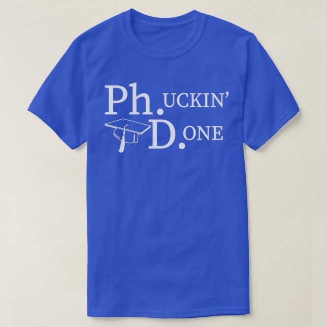 PhD Lung Doctorates-examen T Shirt (Design framsida)