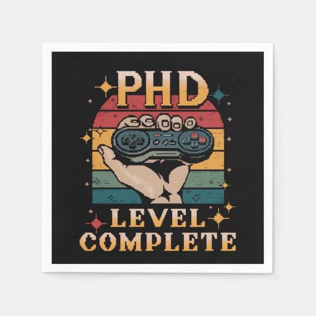 PhD-nivå Fullständig Studenten-doktorsspel Pappersservett (Framsidan)