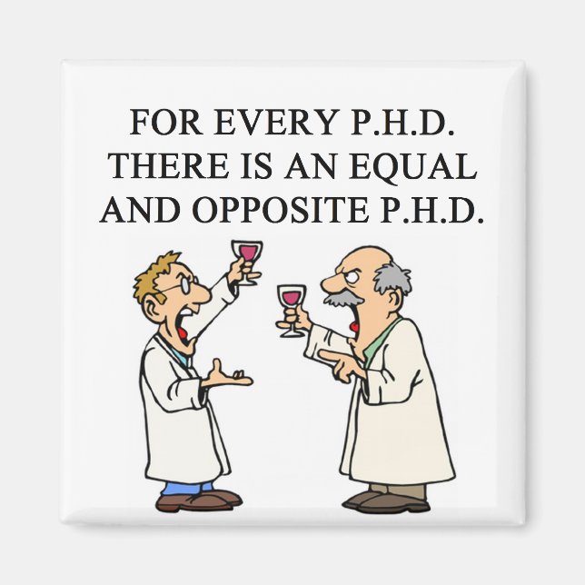 PHD-ordspråk Magnet (Framsidan)