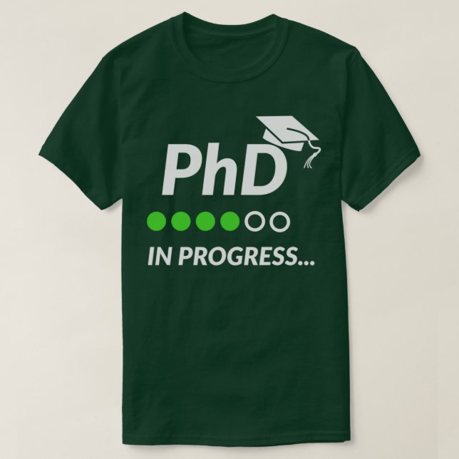 PHD pågående 50 T Shirt (Design framsida)