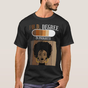 PhD Pågående doktorandkandidat Student Black A T Shirt