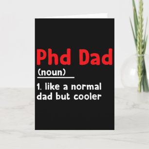 PhD Pappa Definition Sarcastic Rolig Examen Pappa Kort