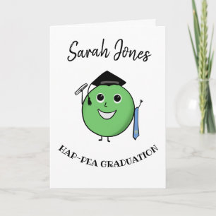 PHD Pea-HD Funny Pea Studenten-gåva för grad Kort