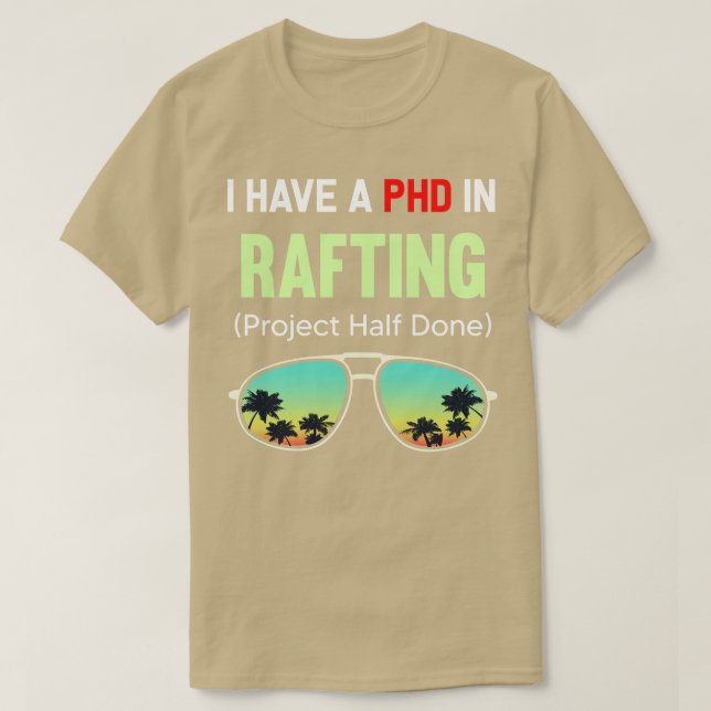 PHD-projektet har delvis utstrålat raster T Shirt (Design framsida)