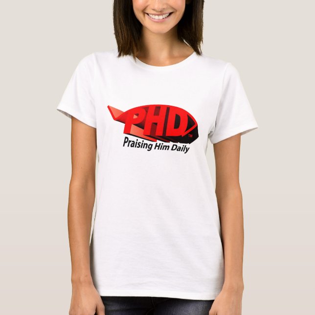 PHD röd 3D Tee Shirt (Framsida)