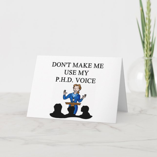 PHD-röst Kort (Framsida)