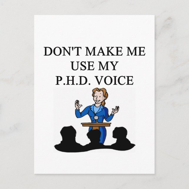 PHD-röst Vykort (Framsida)