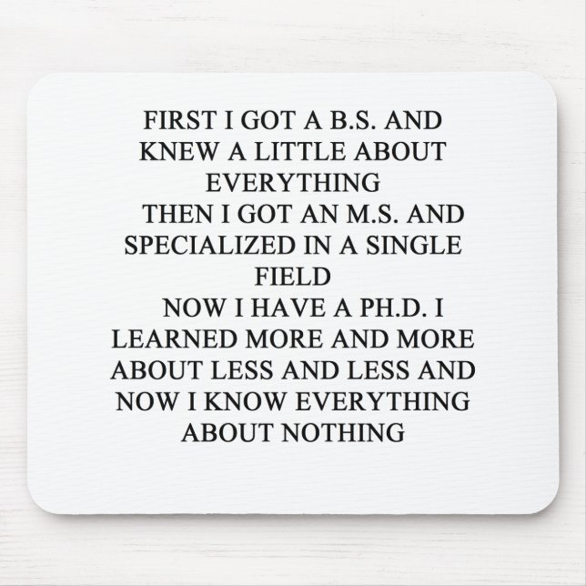 Phd-skämt Musmatta (Framsidan)