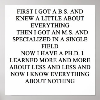 PHD-skämt Poster