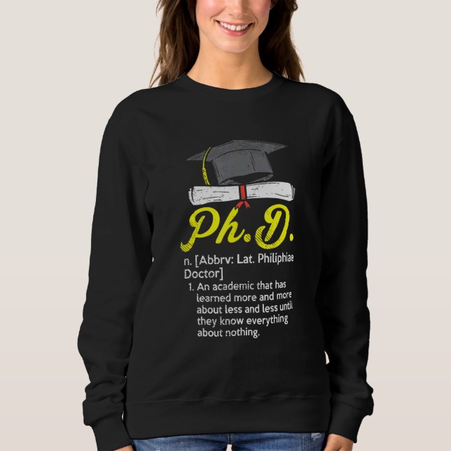 PHD Student design för doktorander - PHD De T Shirt (Framsida)