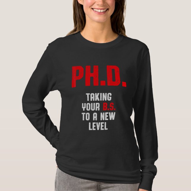 PhD Student Dissertation Doctorate Studenten 2 T Shirt (Framsida)