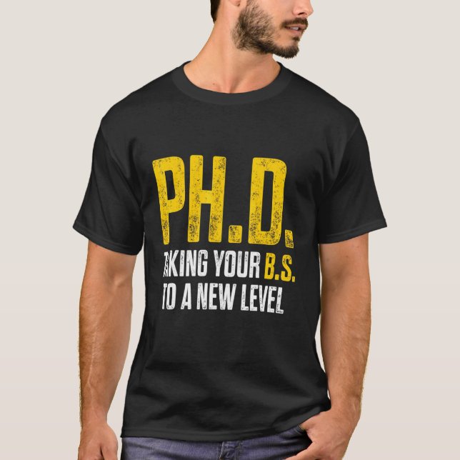 PhD Student Dissertation Doctorate Studenten 9 T Shirt (Framsida)