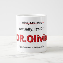 PhD Studenten, det är dr Funny Academic Jumbo Mugg