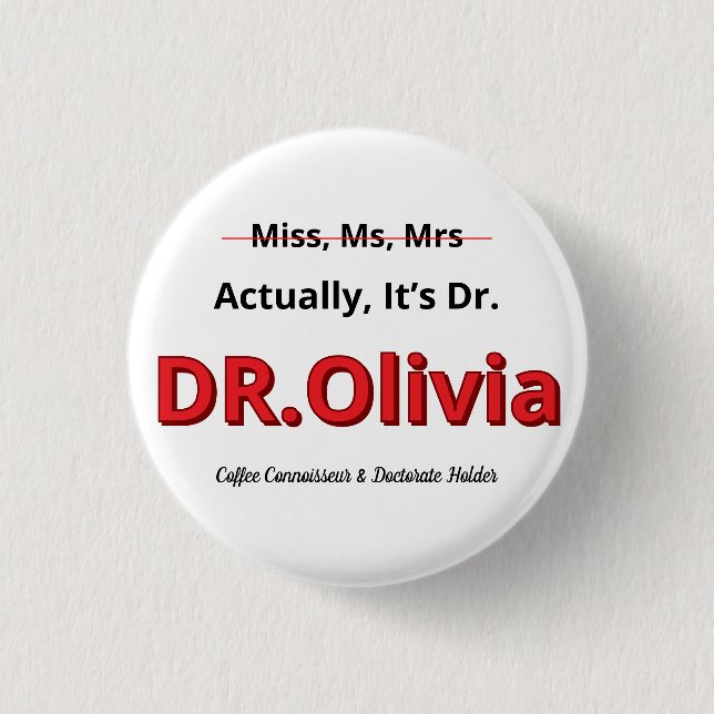 PhD Studenten, det är dr Funny Academic Knapp (Framsida)