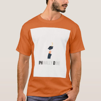 Phd studenten-gåva Phinally Ready med bild 1 T Shirt