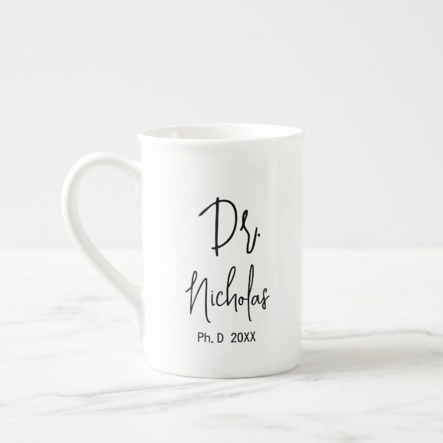 PhD Studenten Gift Doctorate Degree Student Benporslin Mugg (Vänster)
