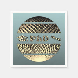 PhD studenten guld Pappersservett