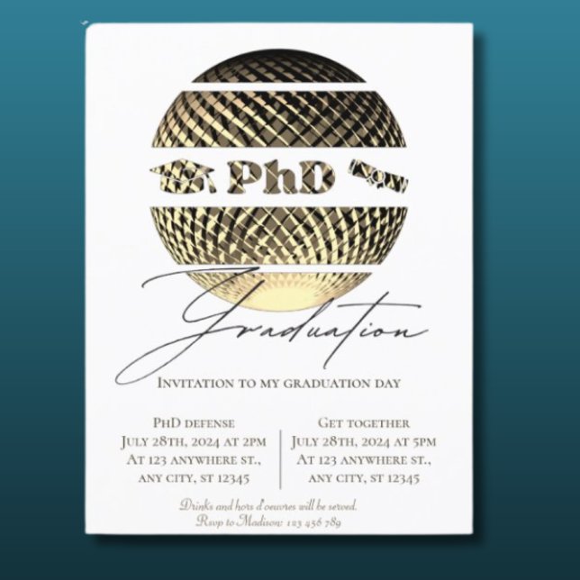 Phd studenten inbjudan (Skapare uppladdad)
