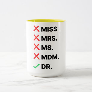 PhD Studenten Två-Tonad Mugg