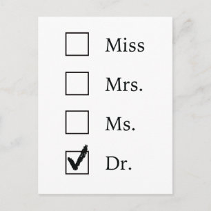 PhD-studentenvykort Meddelande Vykort