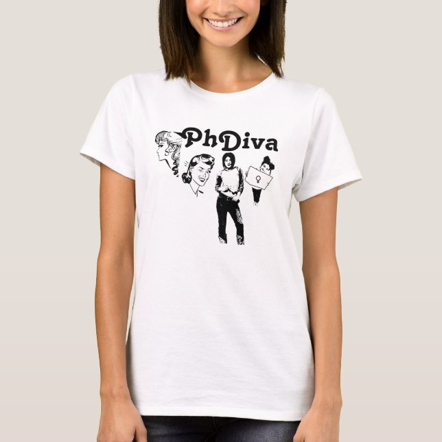 PhDiva T-shirt (Framsida)