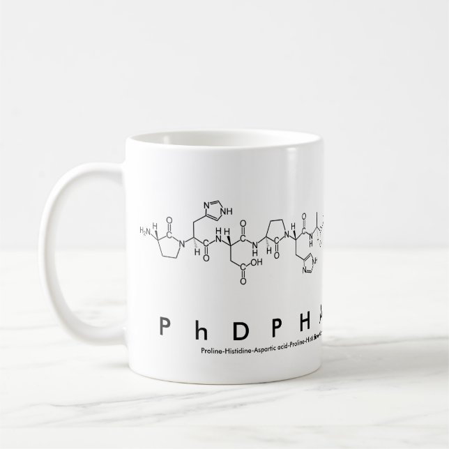 PhDP-farmaceutisk peptidfras mugg (Vänster)