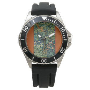 Pheasant Bird i Träd (av William Morris) Armbandsur