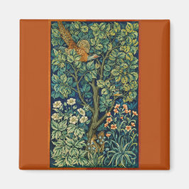 Pheasant Bird i Träd (av William Morris) Magnet