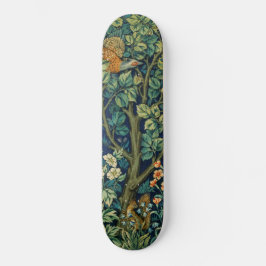 Pheasant Bird i Träd (av William Morris) Mini Skateboard Bräda 18,5 Cm