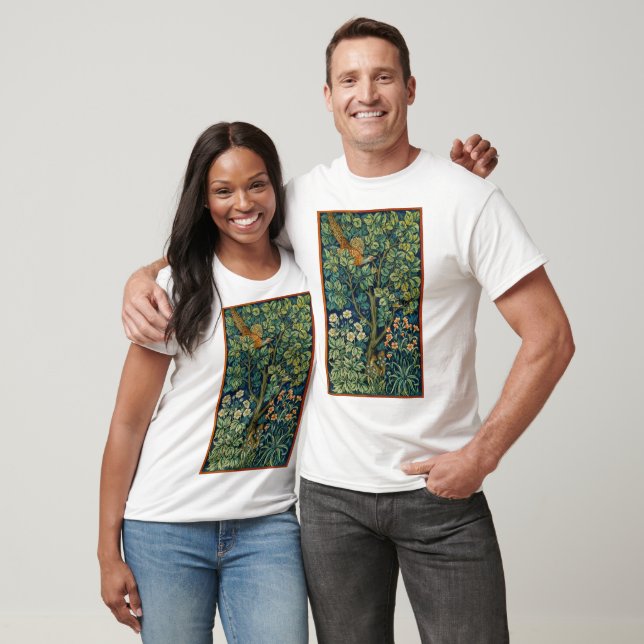 Pheasant Bird i Träd (av William Morris) T Shirt (Unisex)