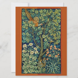 Pheasant Bird in a Tree (by William Morris) Card Kort