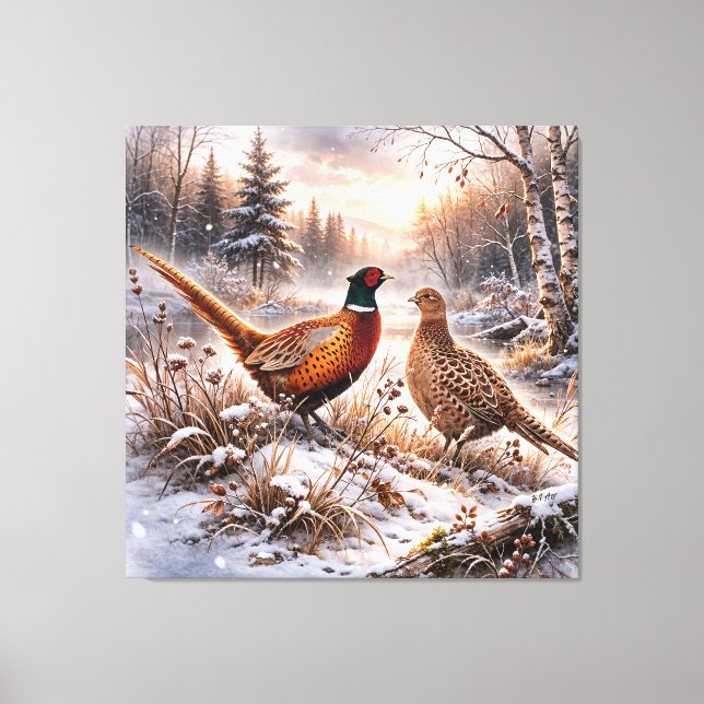 Pheasant  canvastryck (Framsida)