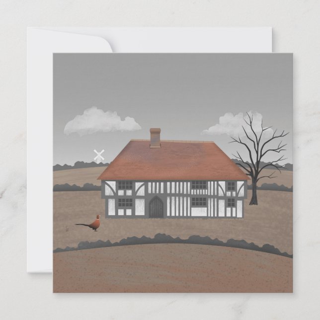 Pheasant Farmhouse Card (Framsida)