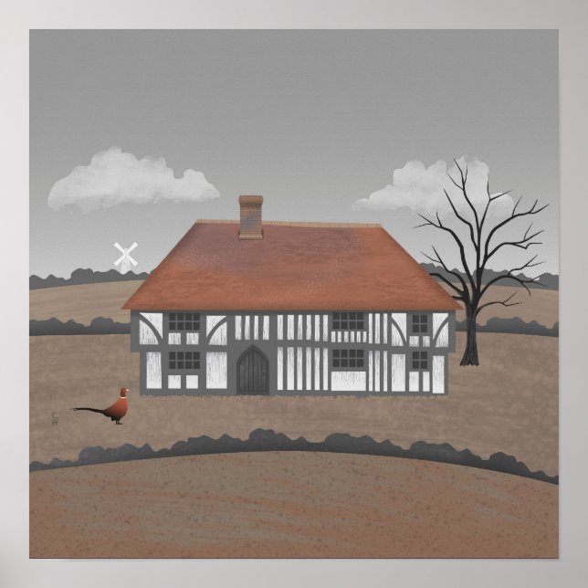 Pheasant Farmhouse Poster (Framsidan)