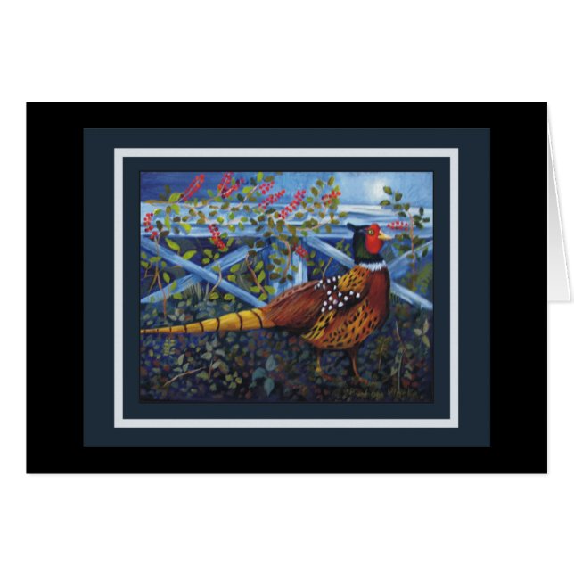 Pheasant Hälsningskort (Framsidan Horizontal)