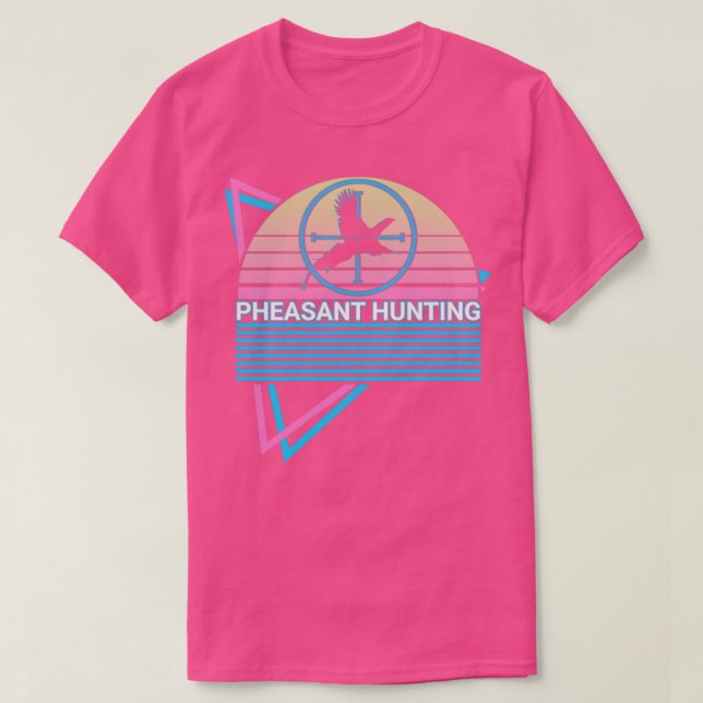 Pheasant Hunter Retro T Shirt (Design framsida)