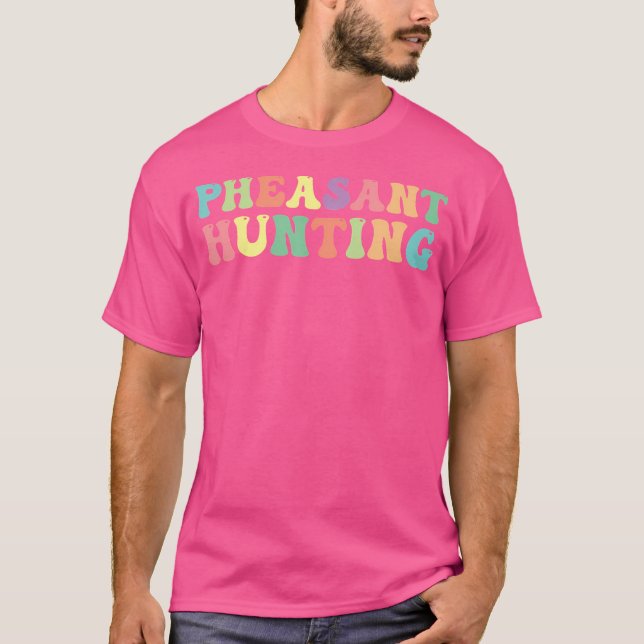 Pheasant Hunter T Shirt (Framsida)