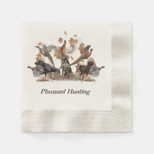 Pheasant Hunting Pappersservett