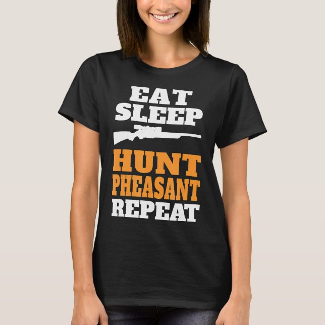 Pheasant Hunting T Shirt (Framsida)