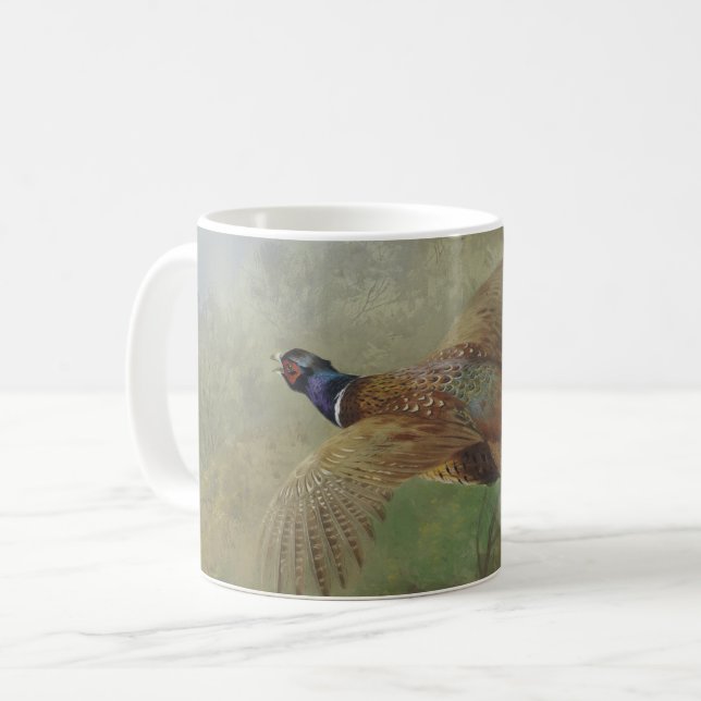 Pheasant med Ring av Archibald Thorburn Kaffemugg (Framsida vänster)