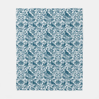 Pheasant och Hare Mönster, Vit och Mörk blått