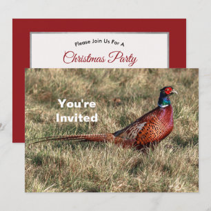 Pheasant Photo jul Inbjudningar