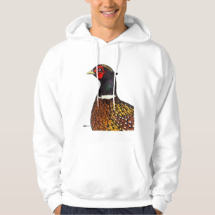 Pheasant:  Ringneck huvud Hoodie