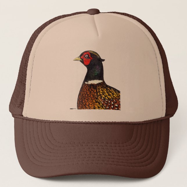 Pheasant:  Ringneck huvud Keps (Framsida)