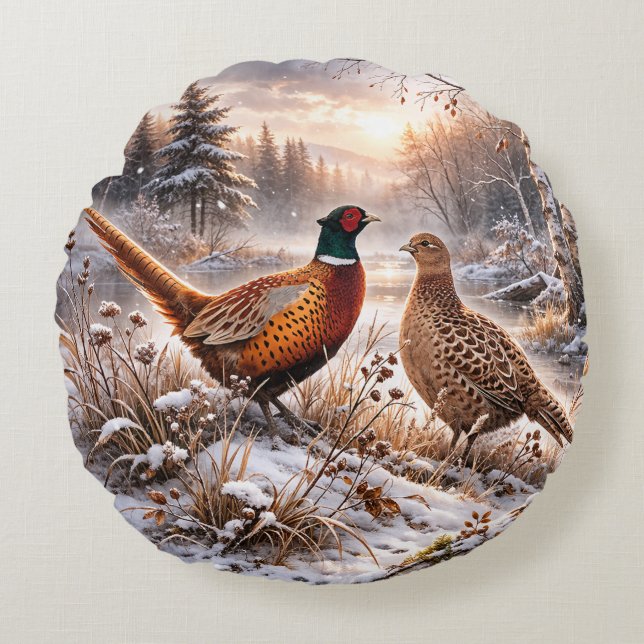 Pheasant  rund kudde (Framsidan)